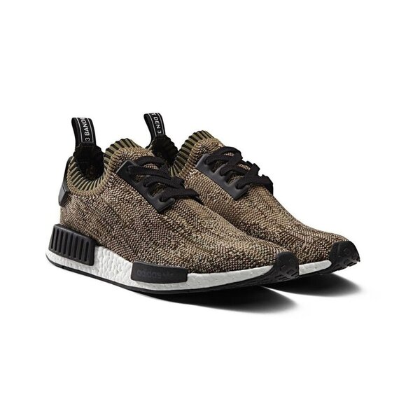 Adidas Sneakers NMD R1 PK OG Glitch Camo Olive Green Size 12 Rare - Picture 1 of 16